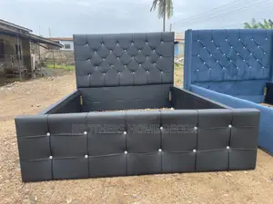Photo - Black 54x75 Double Bedframe Available