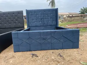 Stylish Double 54x75 Bedframe (Blue Color)