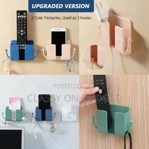 Phone, Remote and Accessories Holder With Self Adhesive