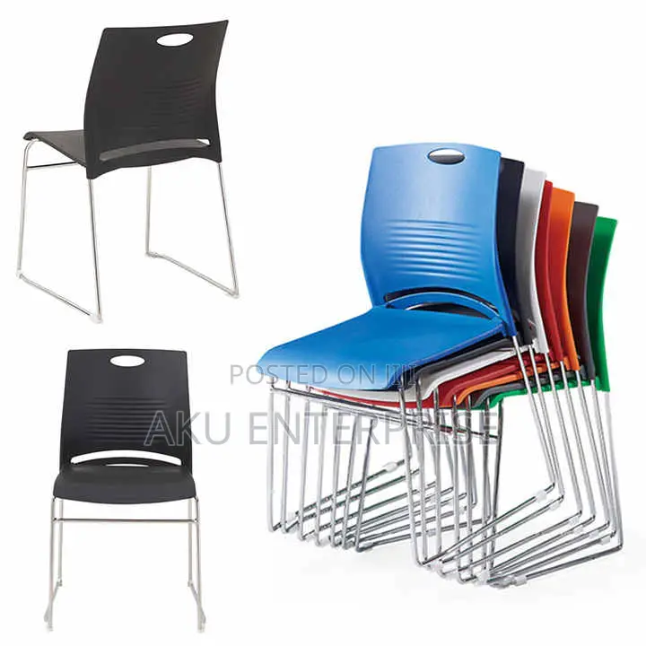 Stackable Plastic Chair, Conference Dinning Waiting Chairs