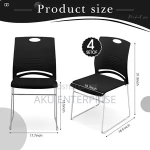 Stackable Plastic Chair, Conference Dinning Waiting Chairs