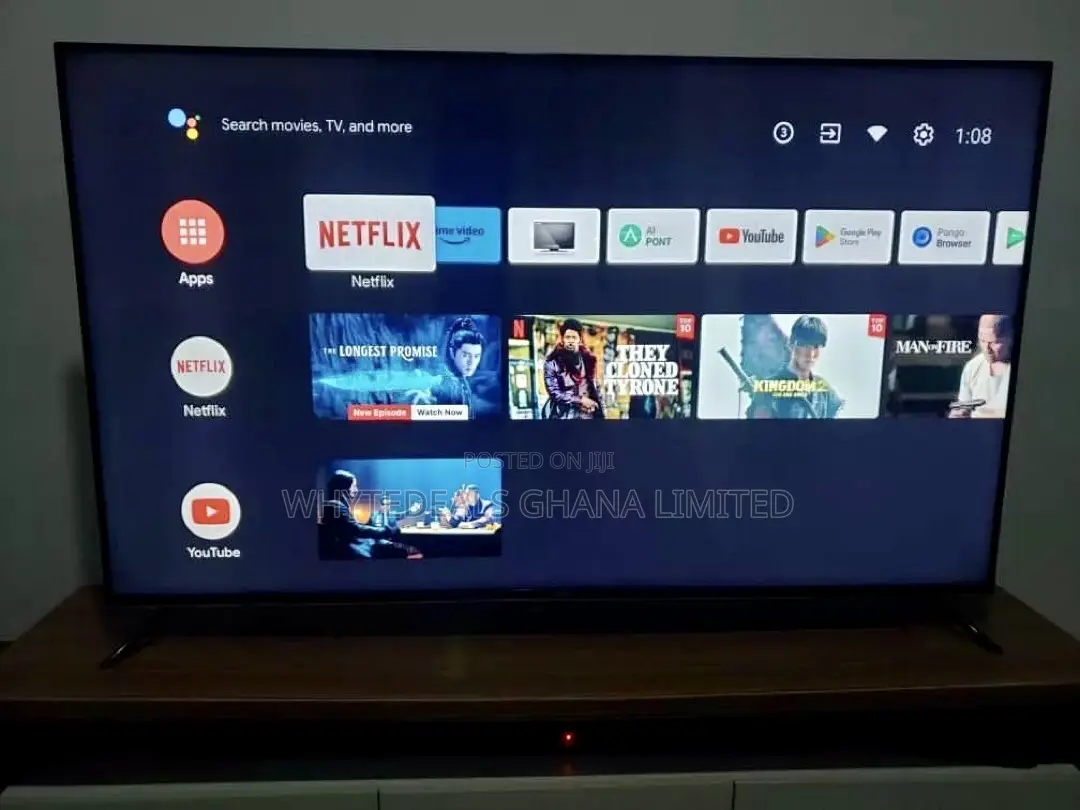Premium Uhd Frameless Syinix Smart 55” Voice-Assisted TV
