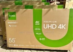 Premium Uhd Frameless Syinix Smart 55” Voice-Assisted TV