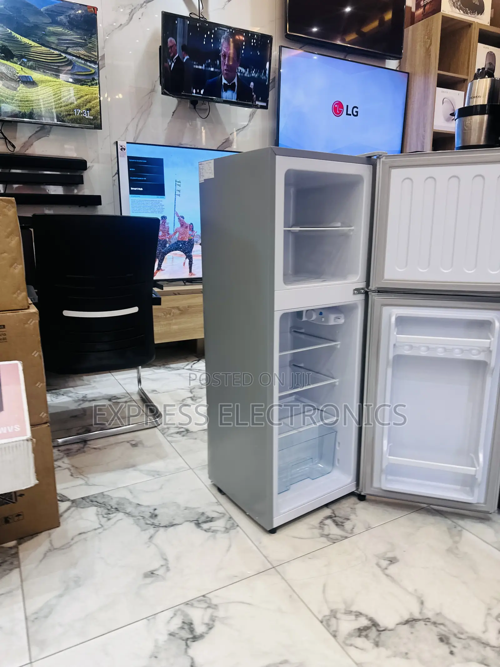 Call for Grey Color Nasco Nasd -13fl Double Door Fridge