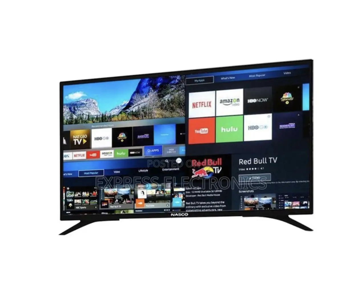 Tv Smart Nasco 50”UHD Smart Glossy Sleek Slim.
