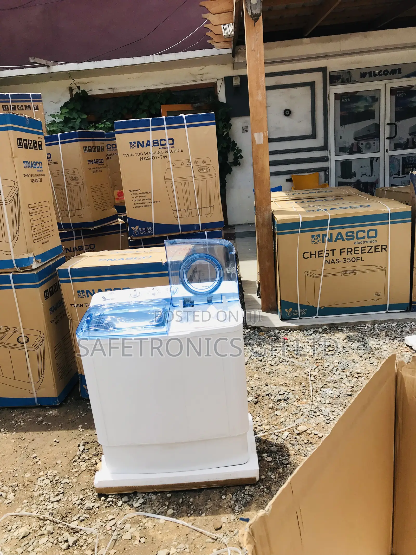 Available 8kg Topload Nasco Semiautomatic Washingmachine