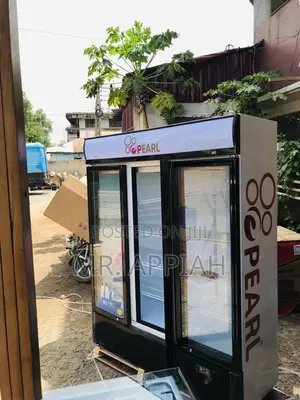 Electric Pearl PVC-150 3 Door Electric Fridge(Black/White).