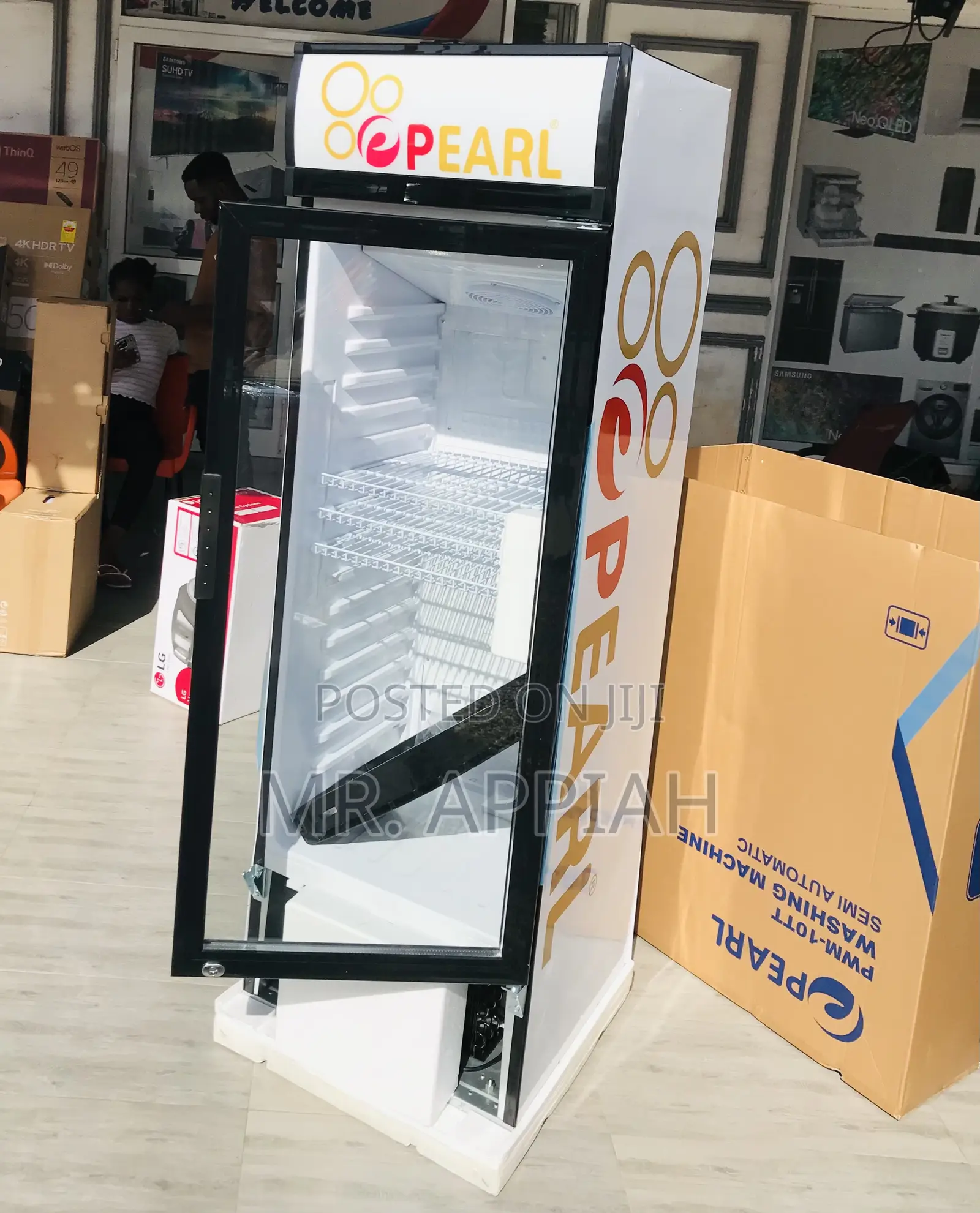Electric PVC-316 Single Door Display Fridge.