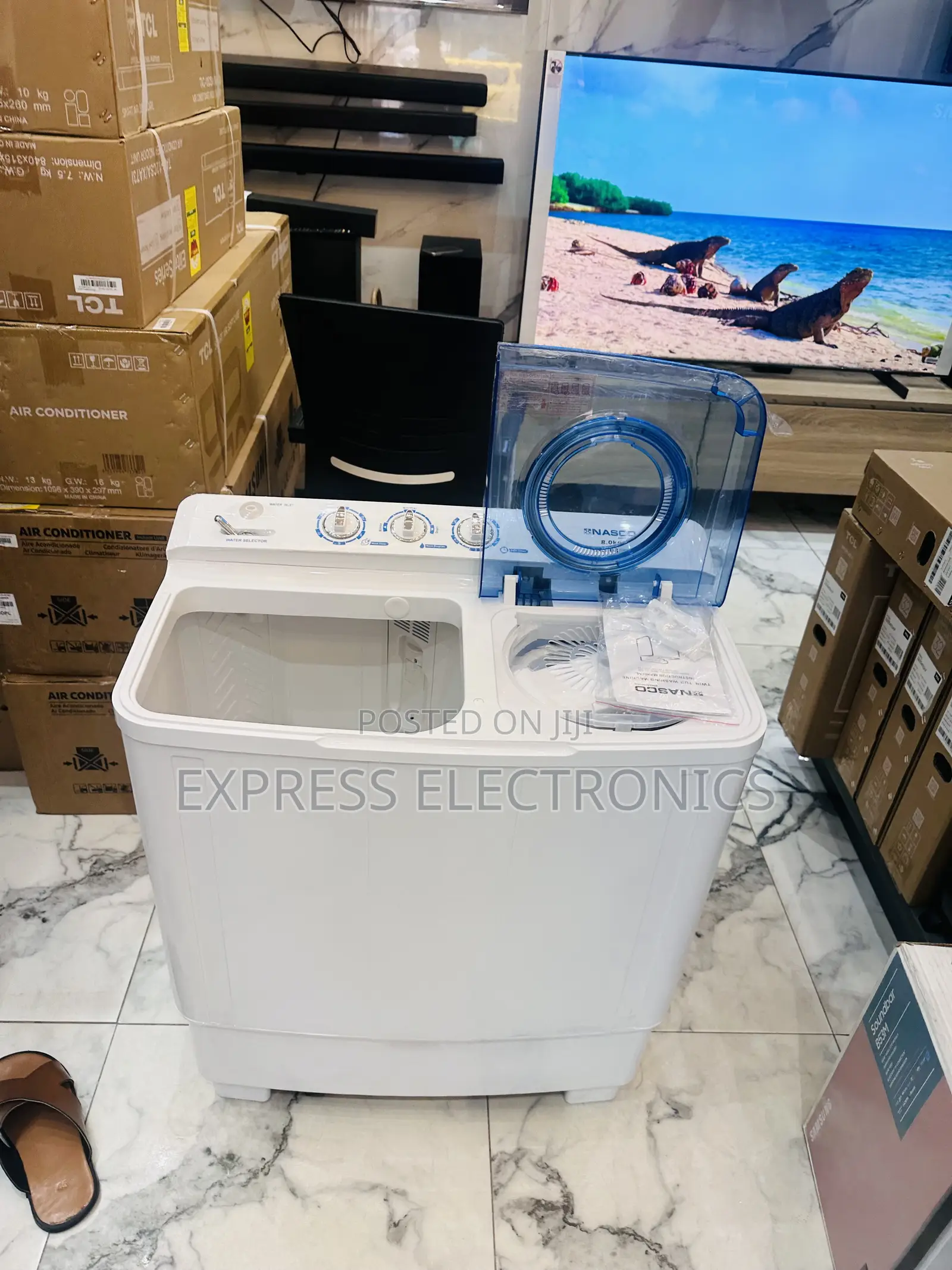 Washing Machine 7kg Nasco Twin Tub.