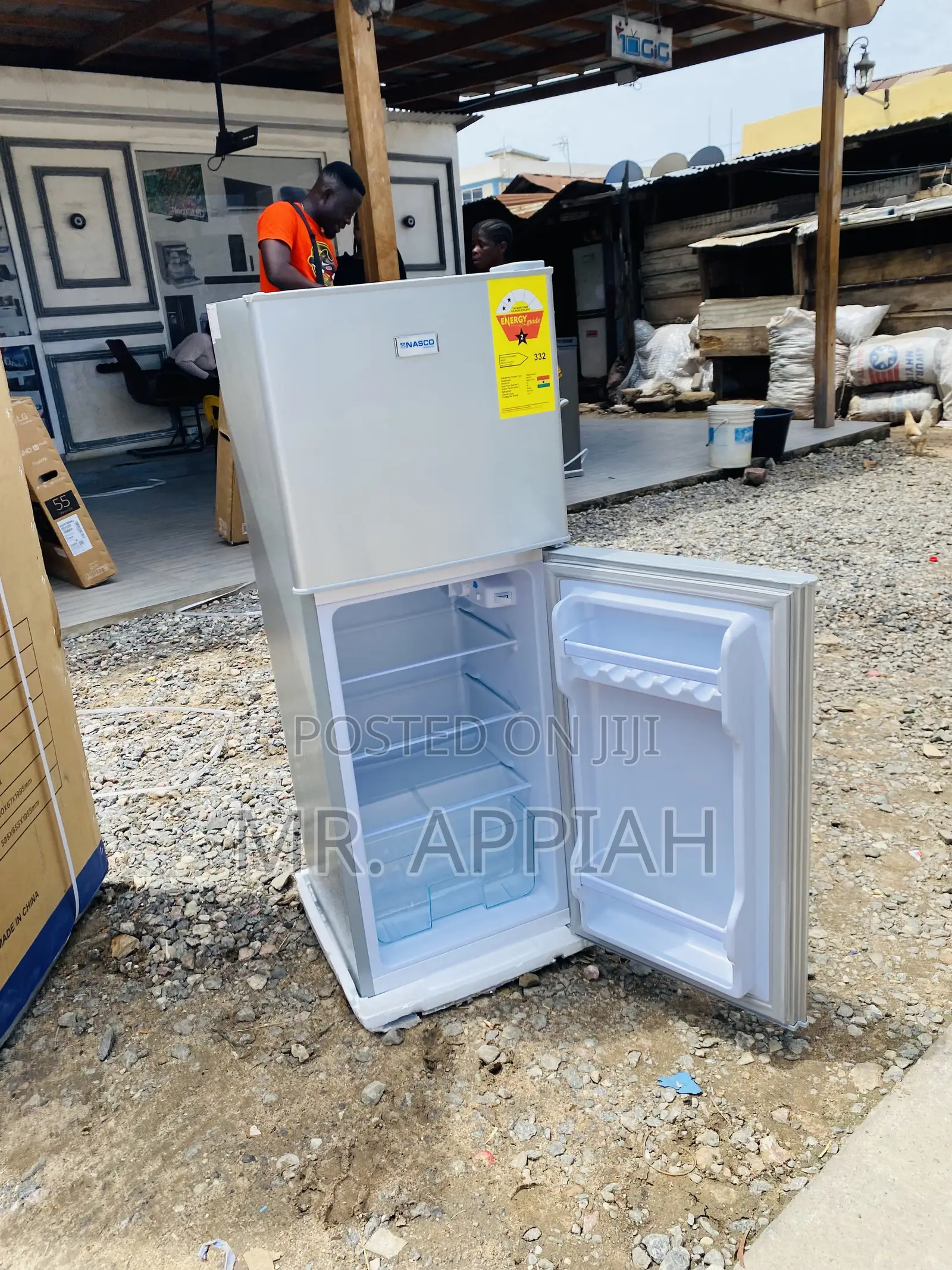 Affordable Nasco Nasf2-13flDouble Door Electric Fridge,Gray