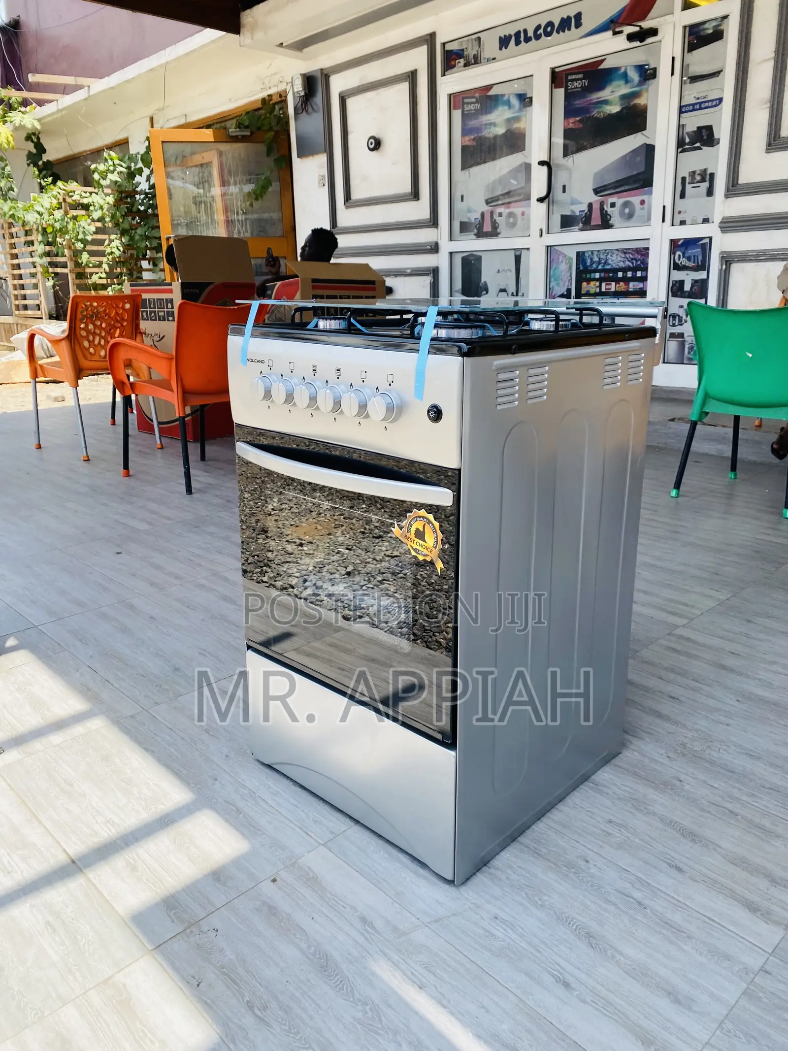 Brand New Volcano Gas Oven 4 Burner(Gray).
