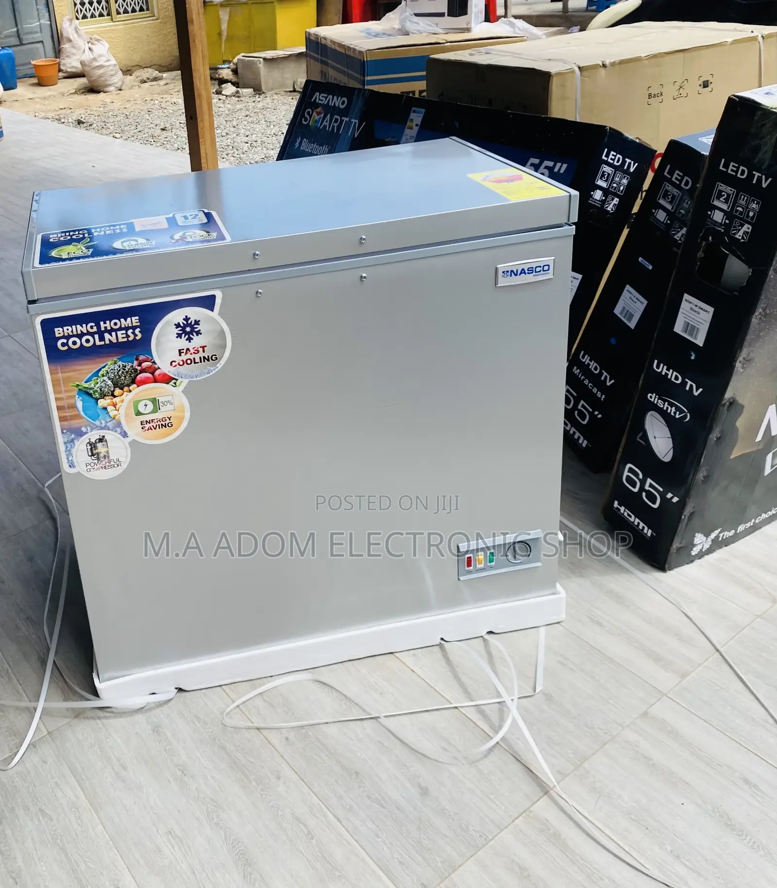 Shop Single Door Nasco Electric Chest Freezer(Nas 250)Gray