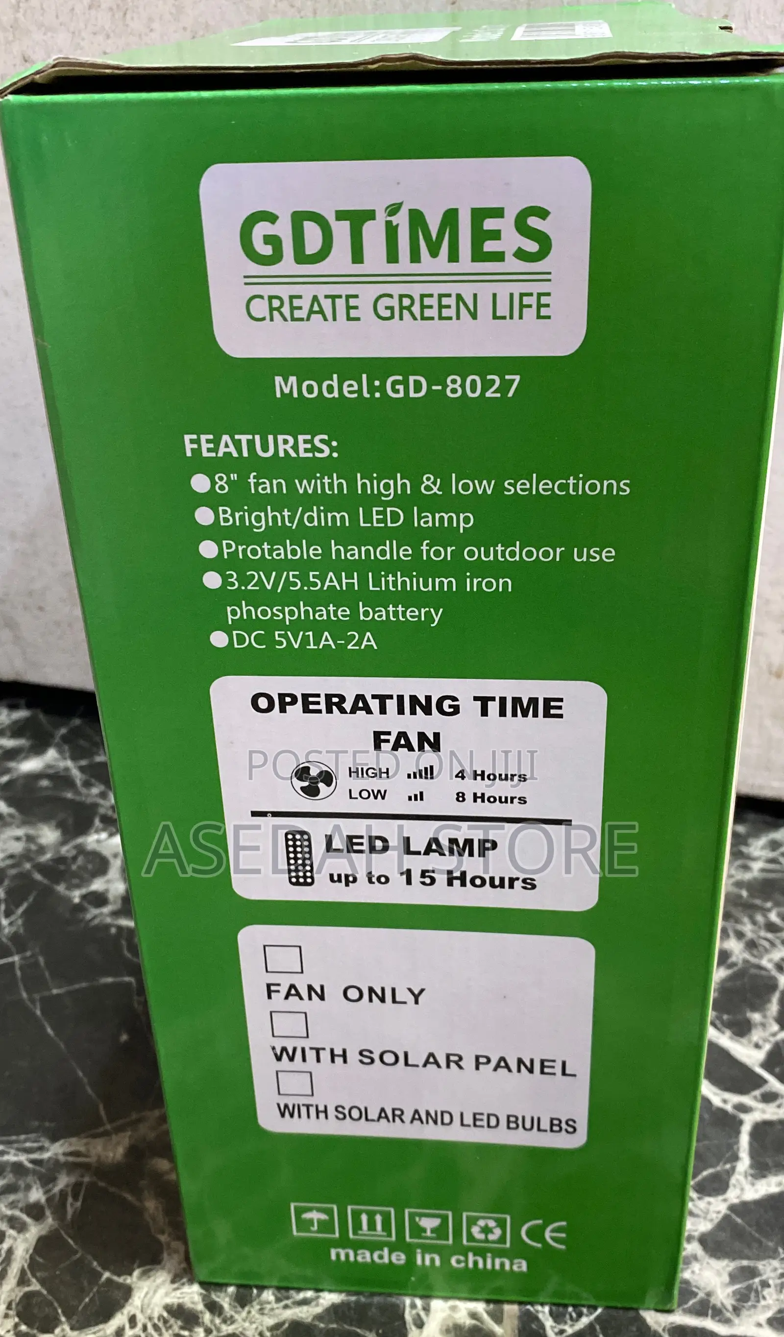Solar Desktop Fan