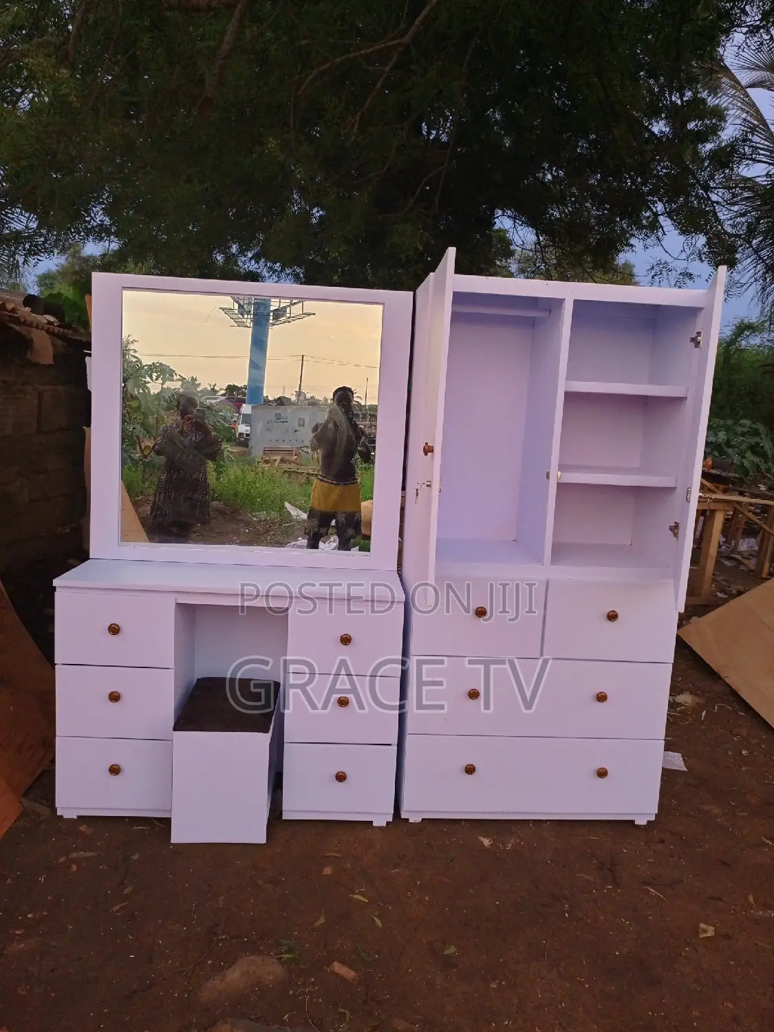 Dressing Mirror and Wardrobe