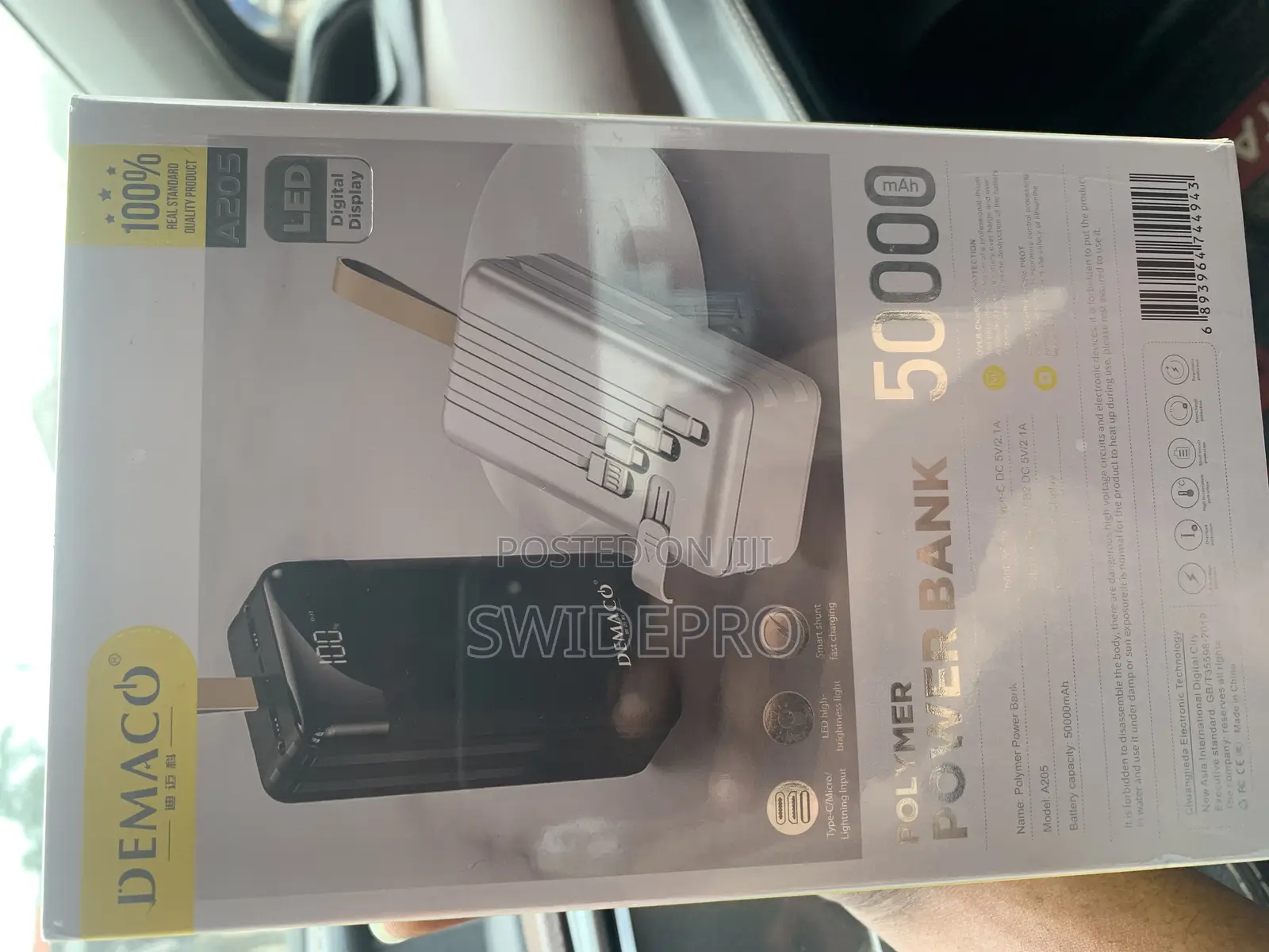 50,000mah Capacity Demaco Led Display Polymer Power Bank