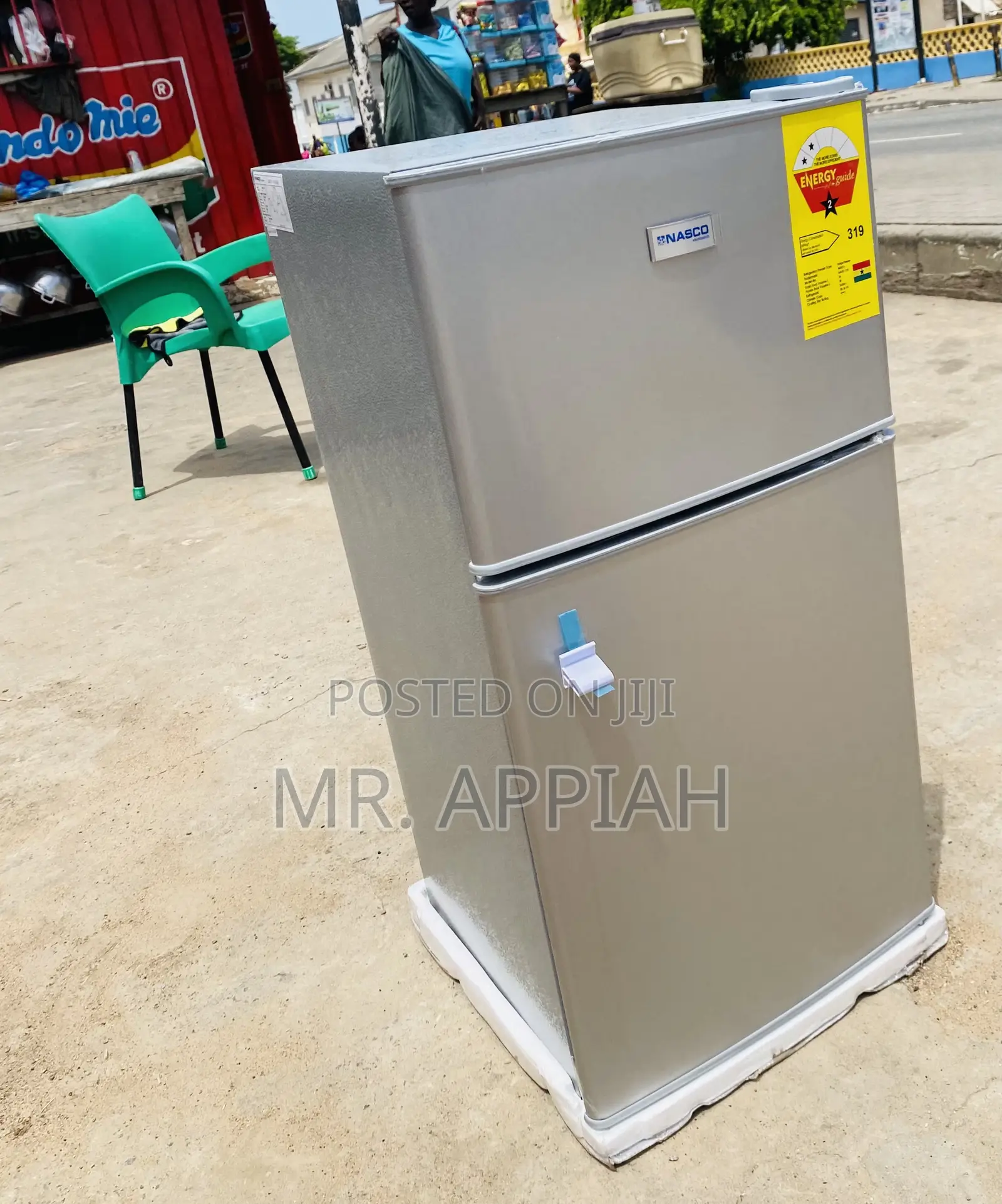 Sleek Design Nasco Nasf2-11 Double Door Refrigerator.