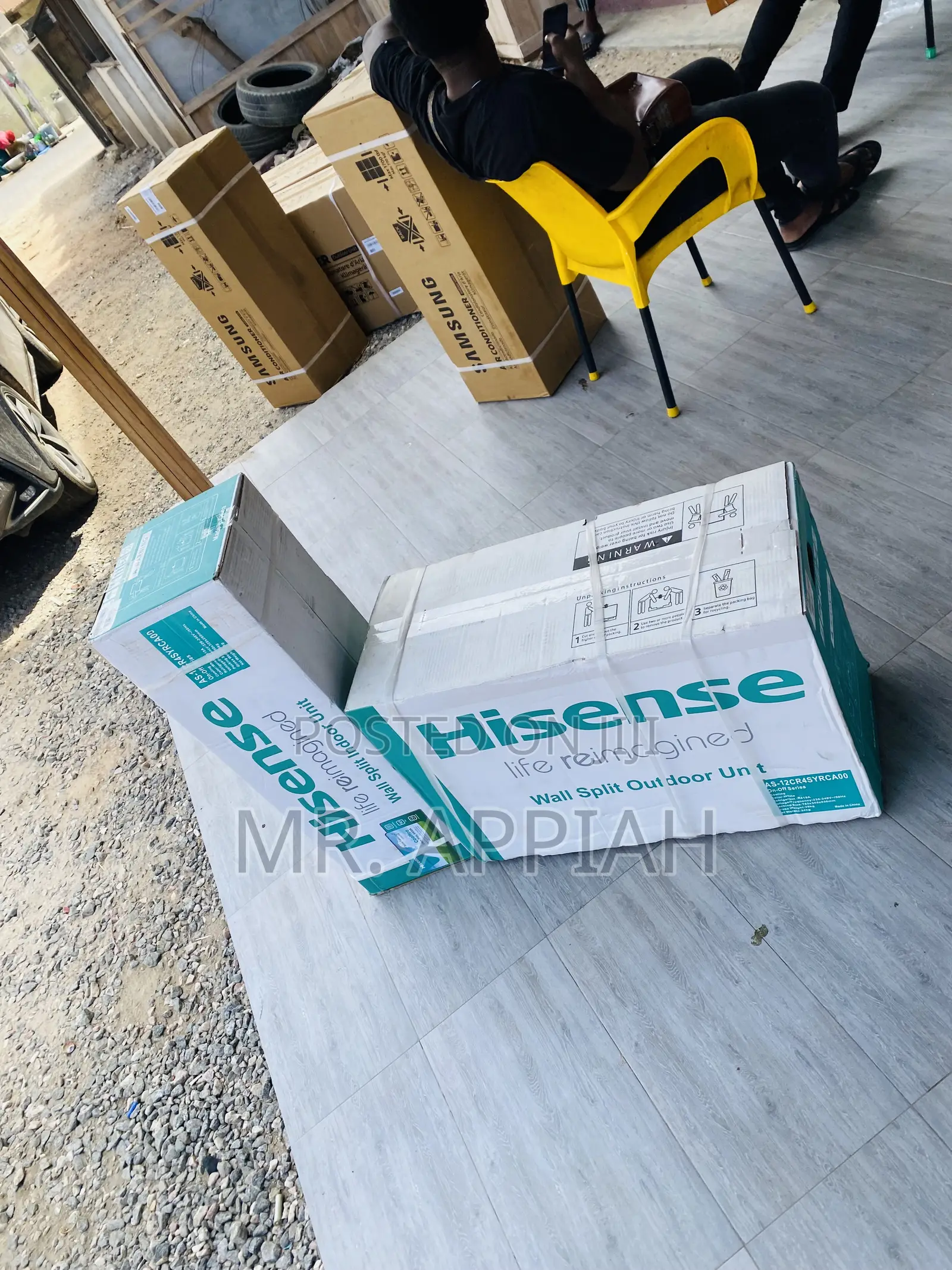 Authentic Hisence Split Type 1.5hp Inverter Ac(White).