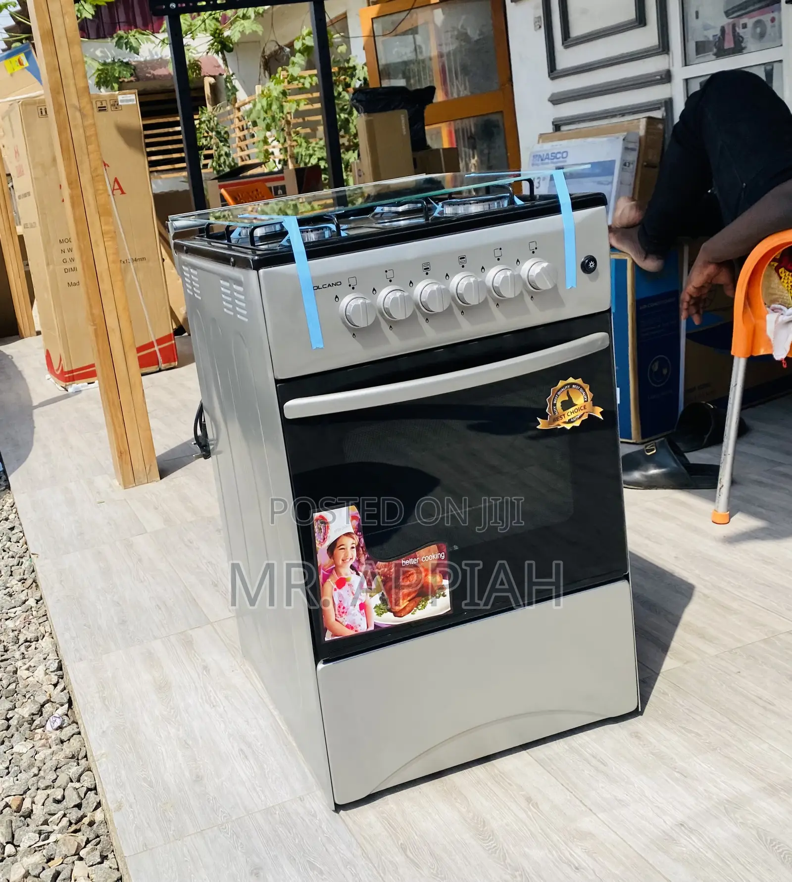 Well Design Volcano Gas Oven 4 Gas Burner(50x50).
