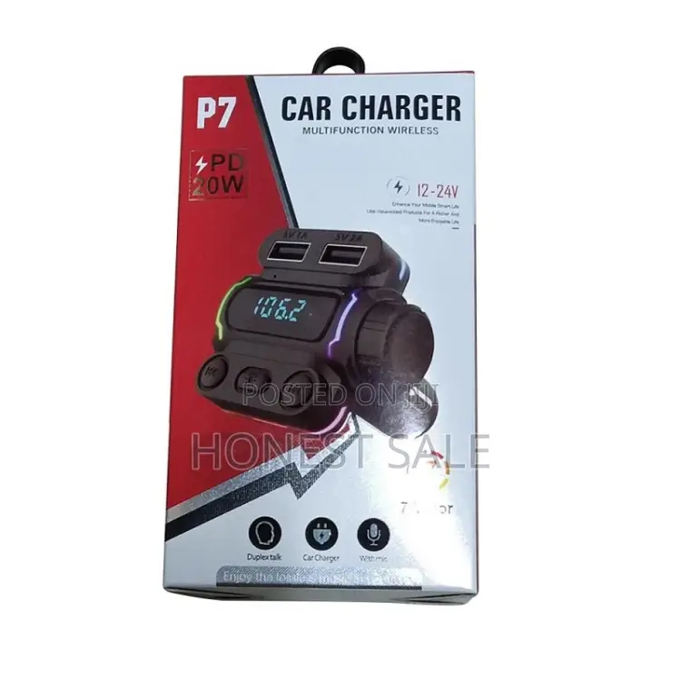 P7 Car Mp3 With PD20W TYPE-C Fast Charging