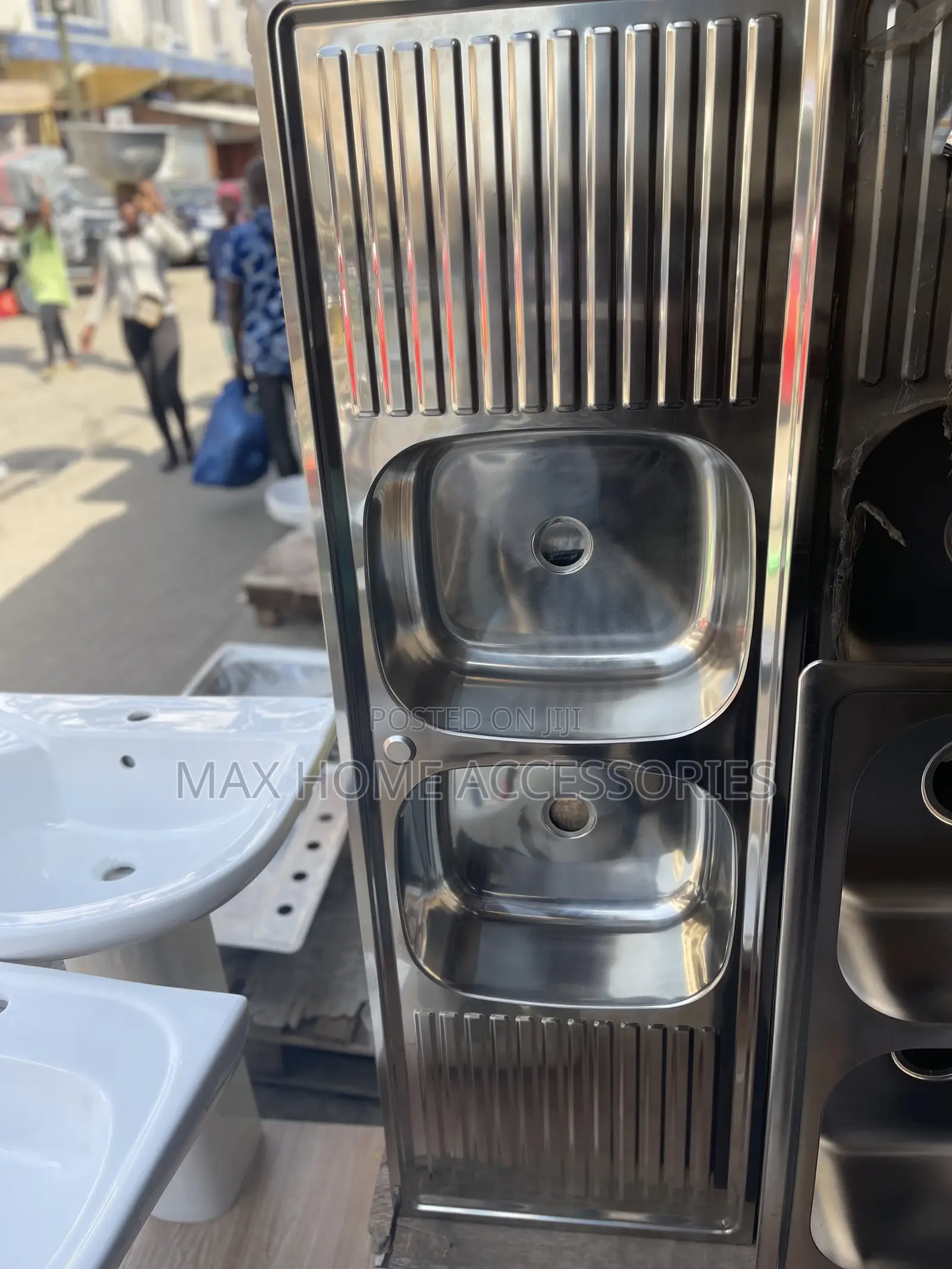 Wise Double Bowl Block Sink