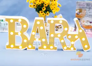 Gold Coloured Bar LED Decor Prop