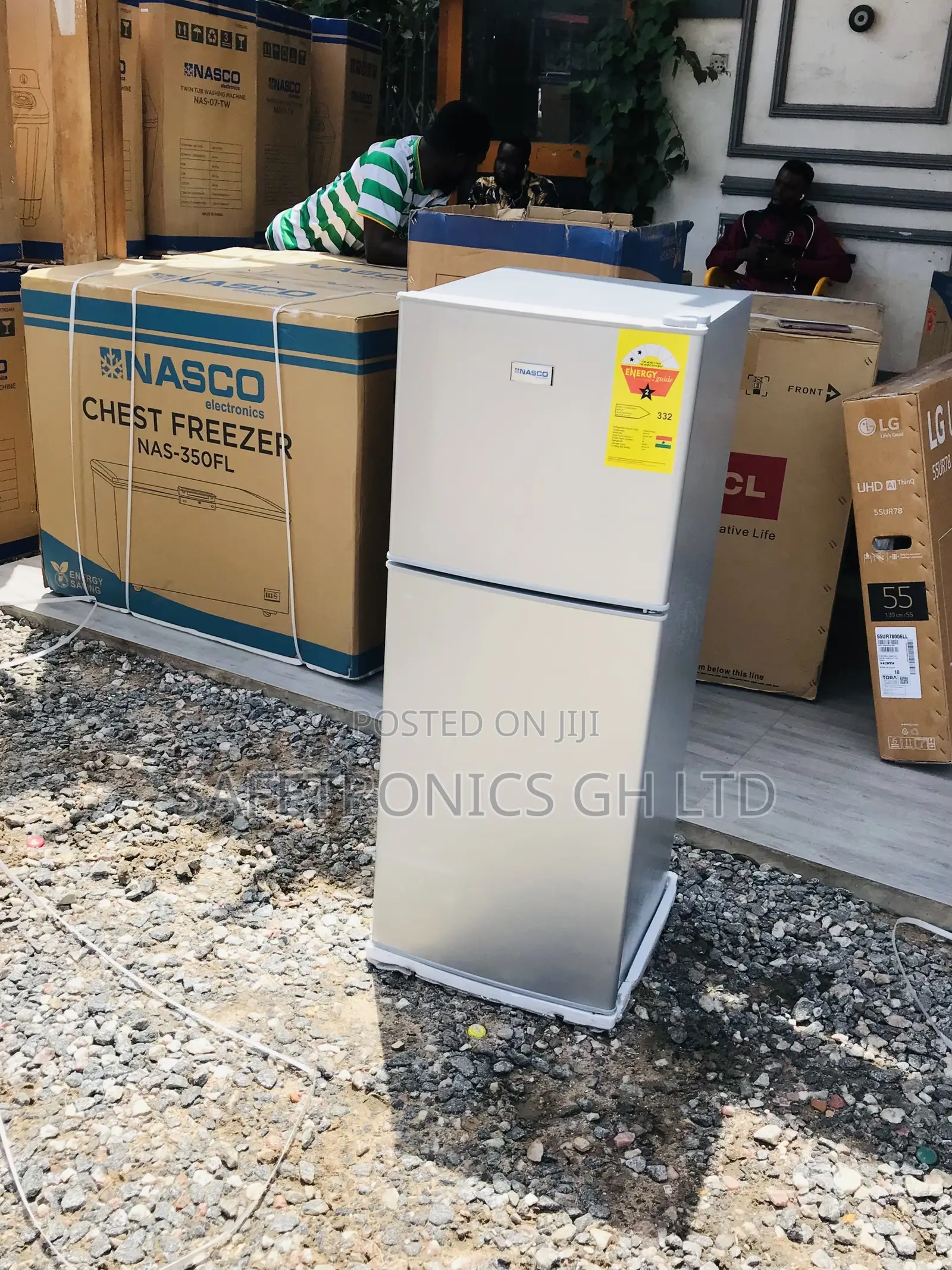 Durable Nasco Topfreezer Doubledoor Nasf-13fl Gray Fridge