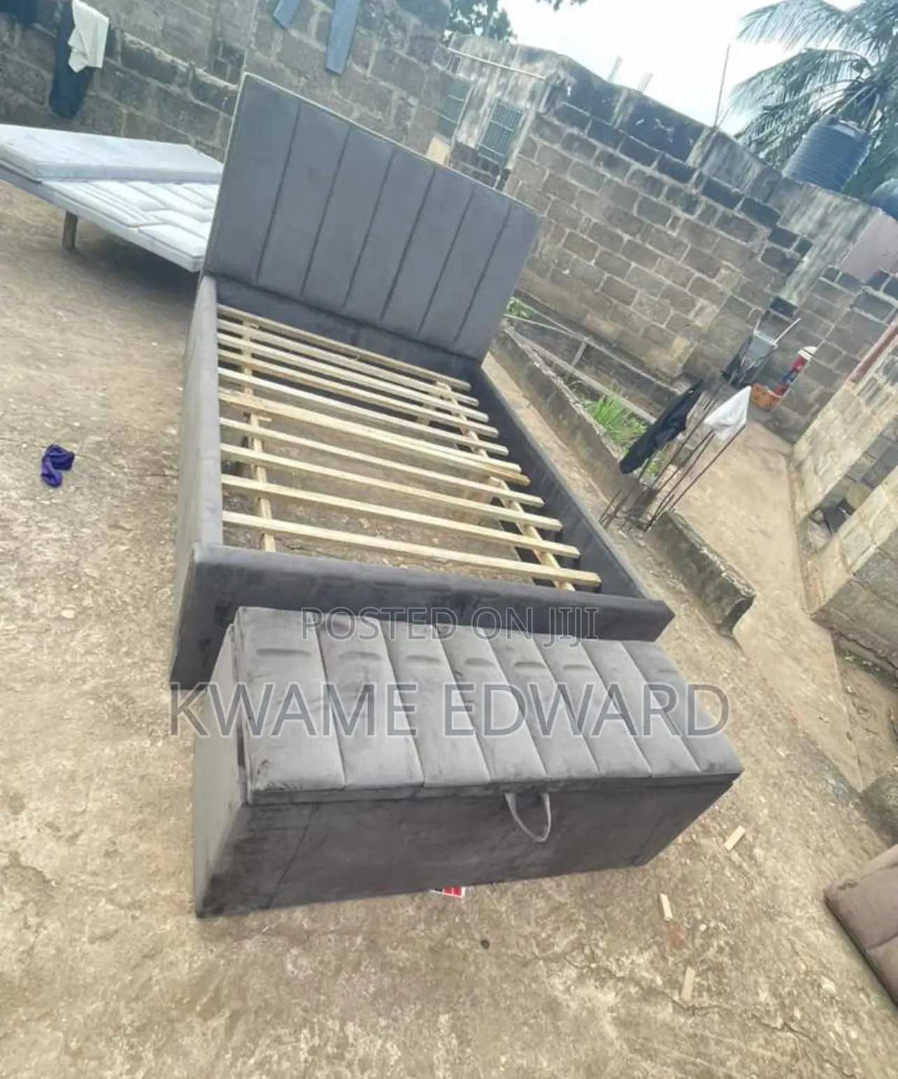 Double Bed Frame and Ottoman