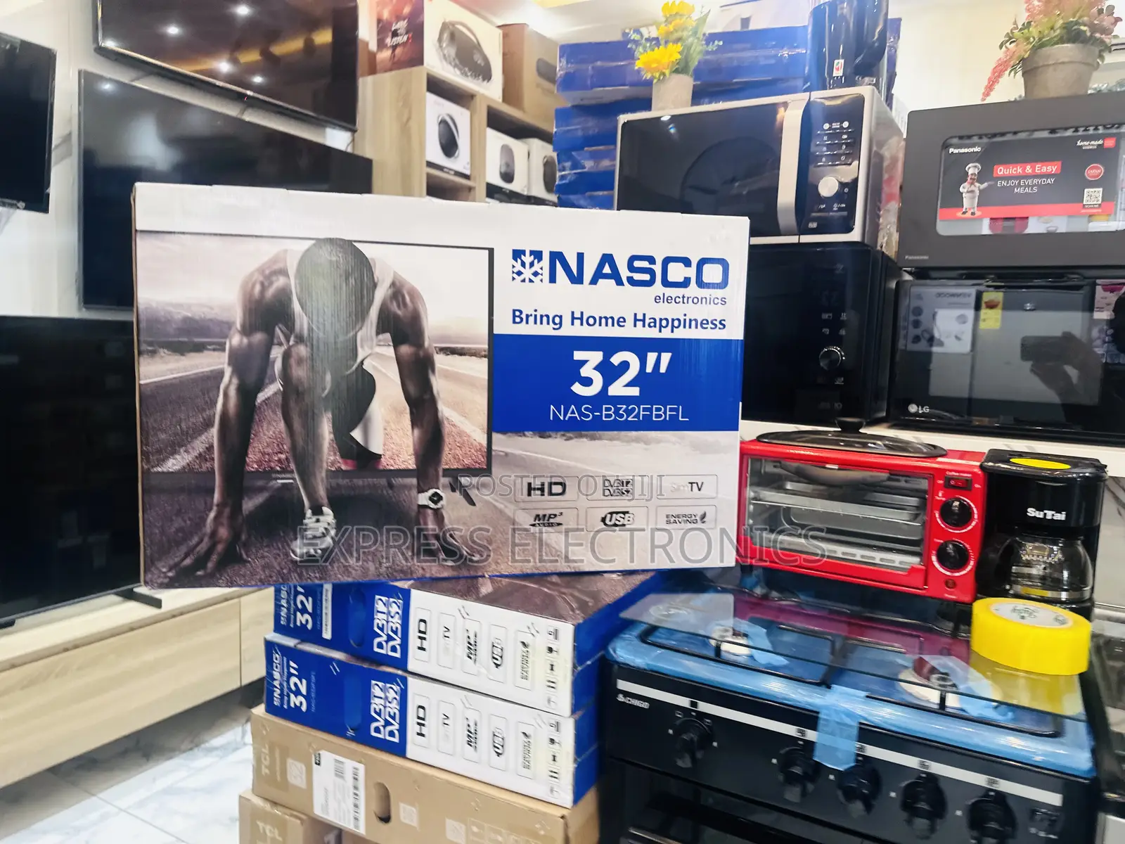 Mesmeric New Slim FHD Satellite Nasco 32” Tv