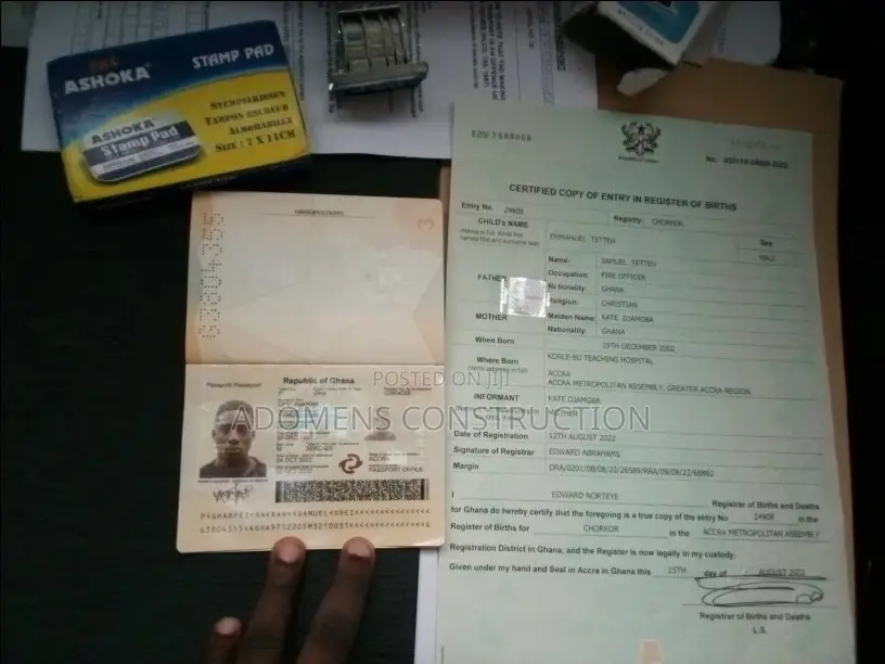 Passport & Birth Certificate