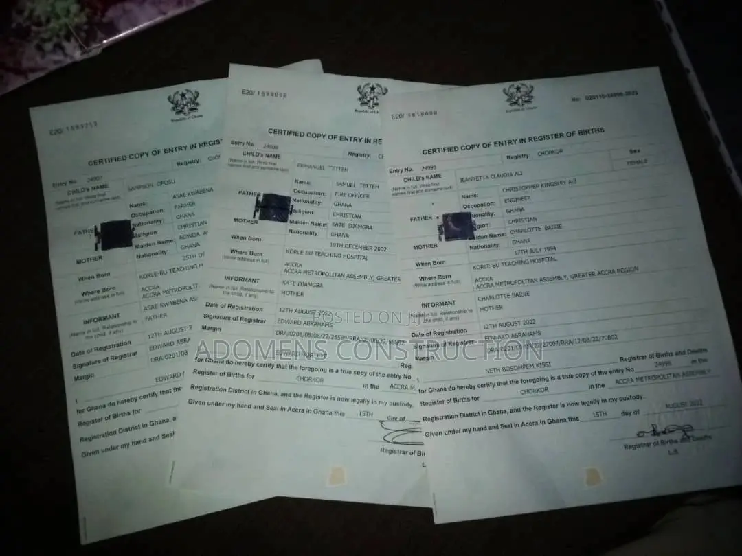 Passport & Birth Certificate