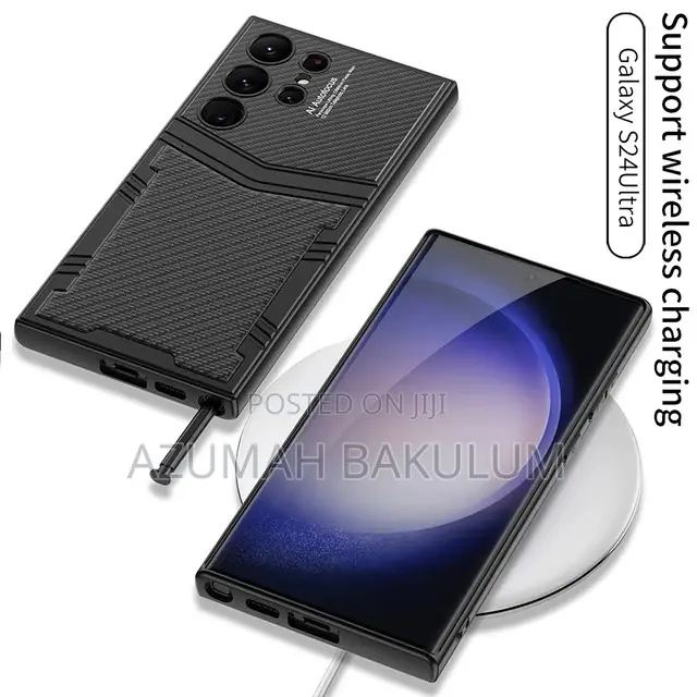 Galaxy S24 Ultra Carbon Fibre Pattern TPU Cover