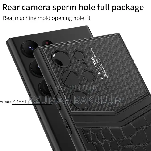 Galaxy S24 Ultra Carbon Fibre Pattern TPU Cover