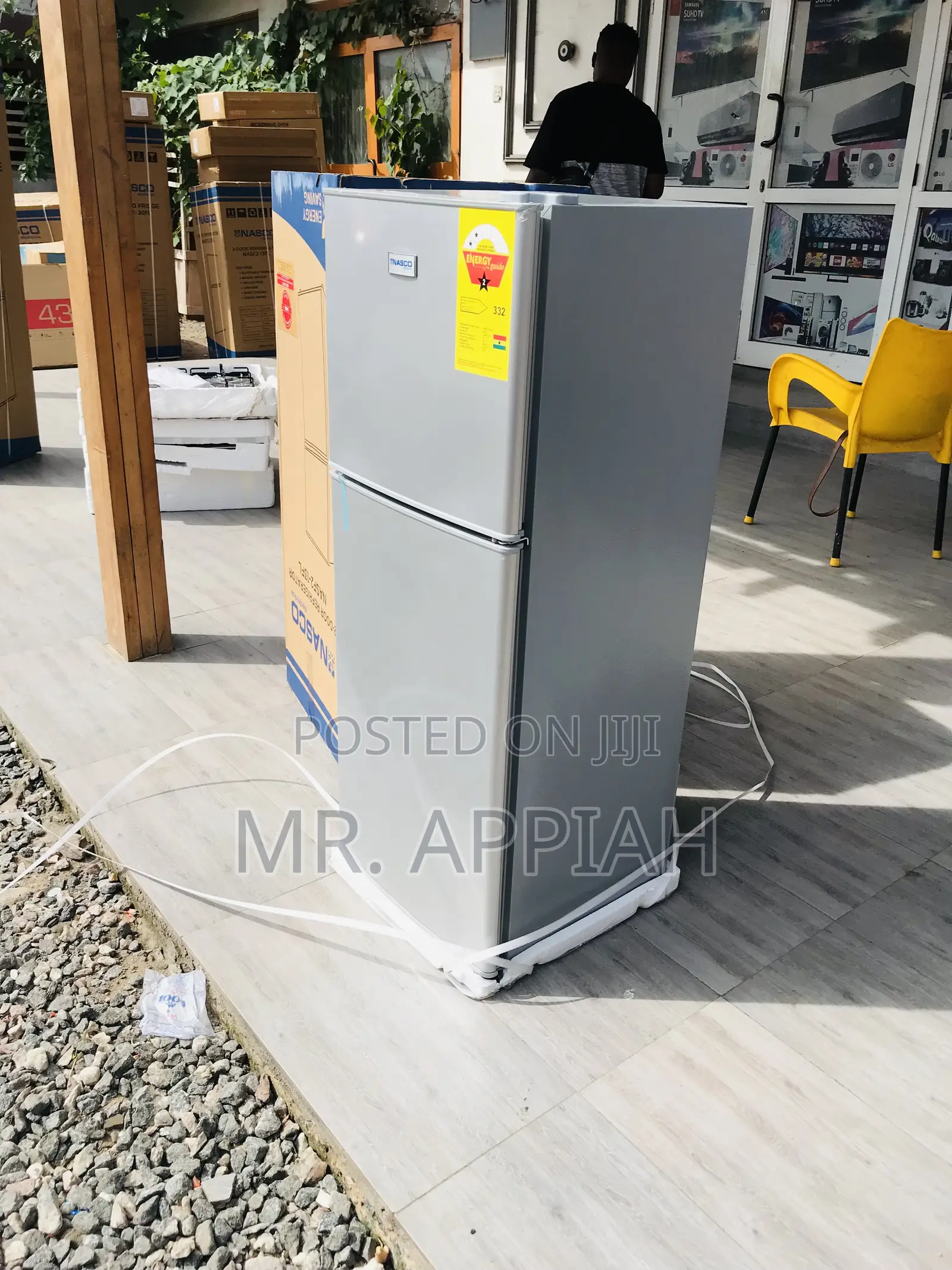 112ltr Nasco Nasf2-13fl Double Door Electric Fridge(Gray).