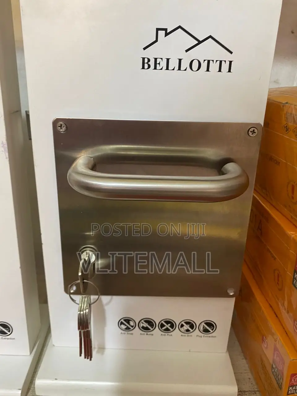Bellotti Stainless Steel Door Handle With Plate