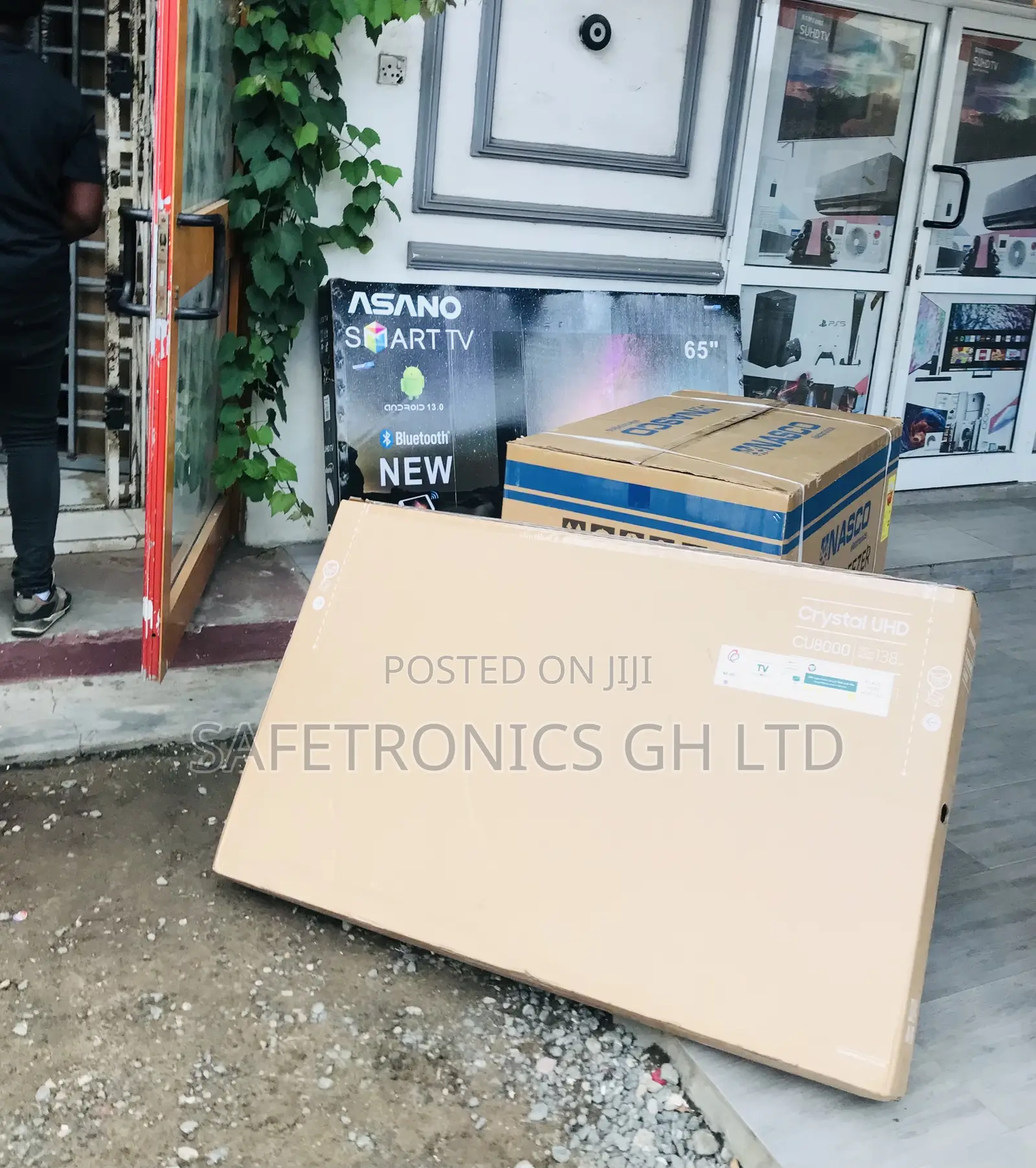 43 Inches Glossy Led Electric Black Smart Cu70 Tv