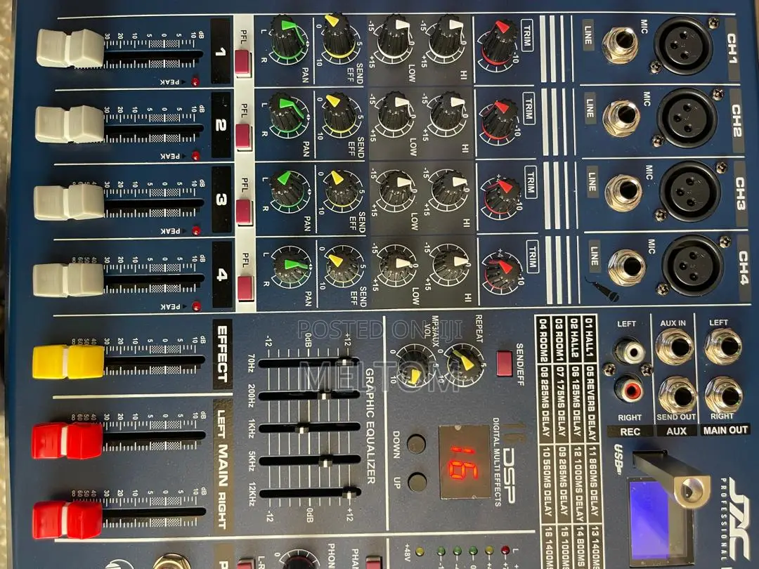 Jac 400usb 4channels Powered Amplified Mixer