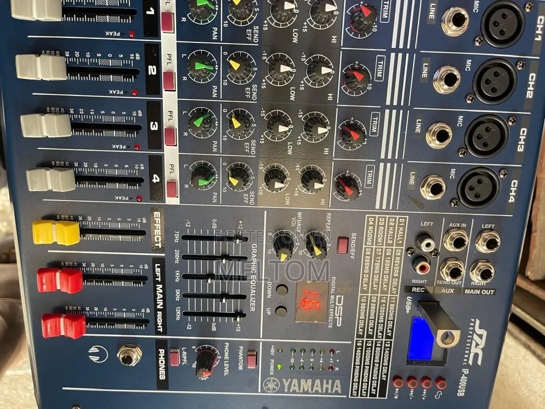 Jac 400usb 4channels Powered Amplified Mixer