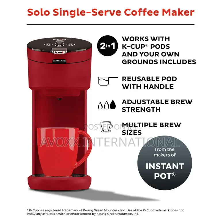 Instant Pot
Instant Solo 2-in-1 Single Serve Coffee Maker