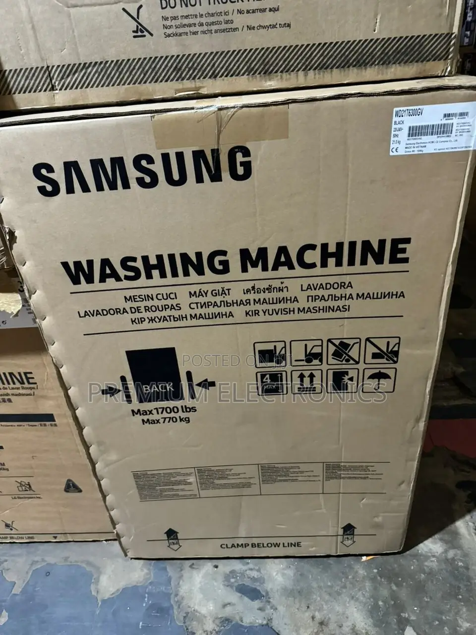 Samsung Combo Eco Bubble Washing Machine, 21kg/12kg Washdry