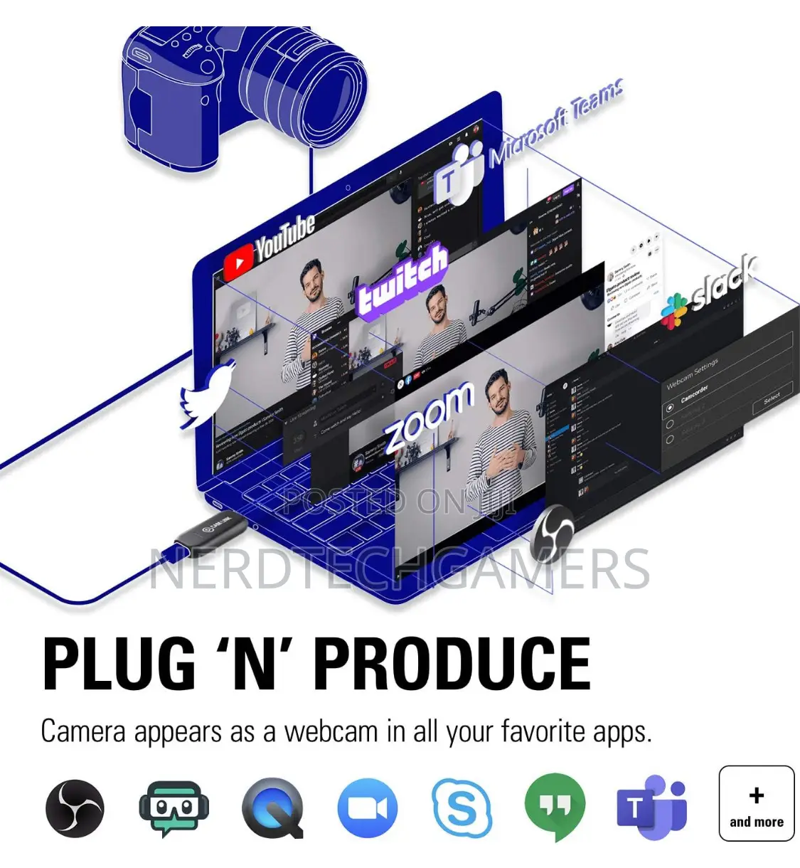 Elgato Cam Link , External Camera Capture Card, Stream