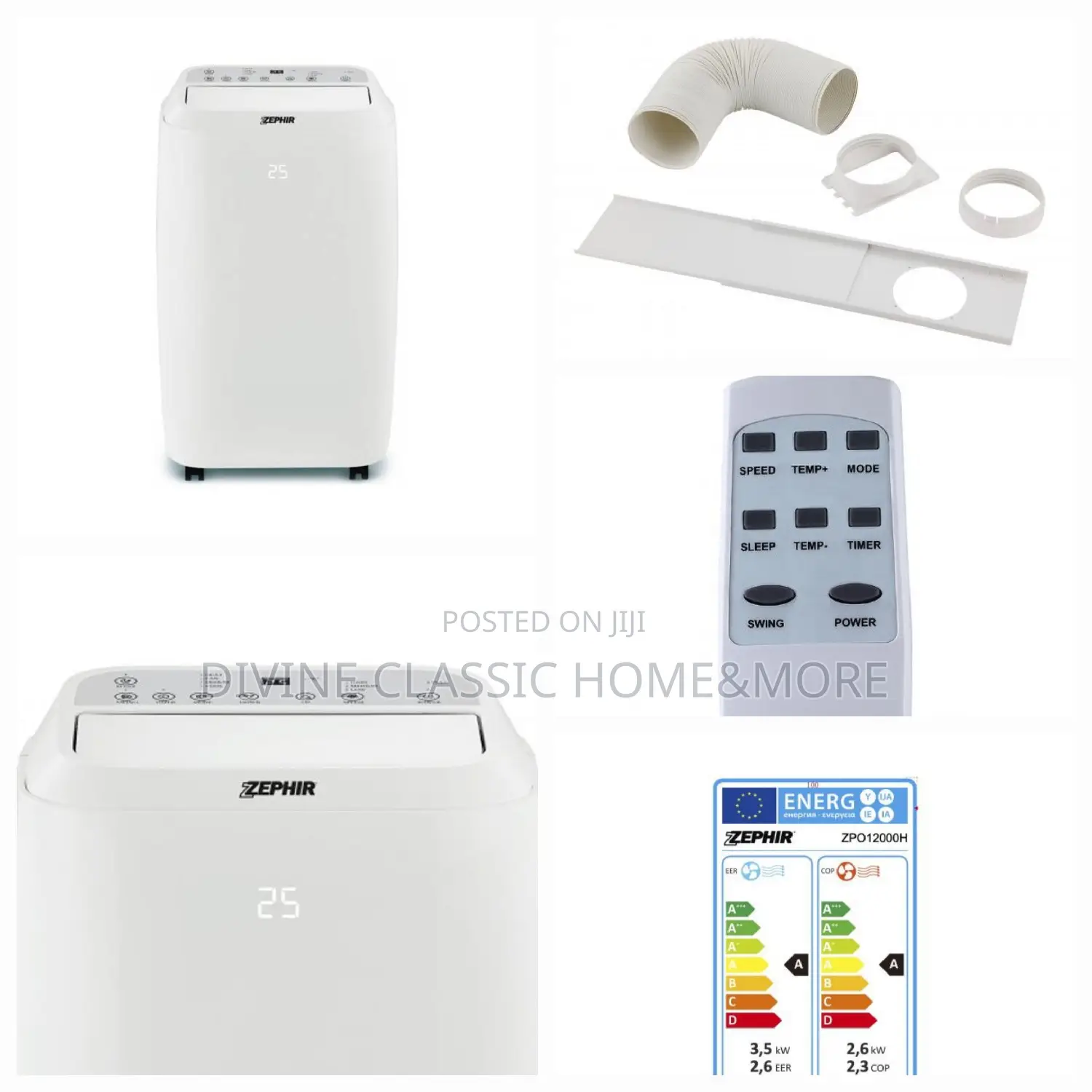 Portable Air Conditioner 12000btu - Zephir Zpo12000h