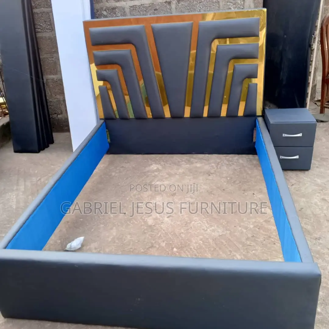 Double Bed Frame With Side Drawer