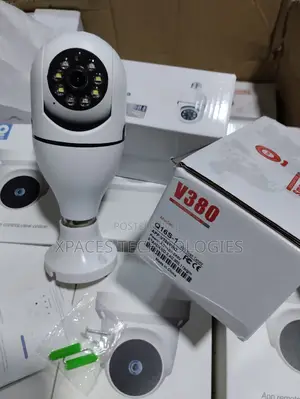 2mp Wireless Ptz Bulb Camera With Two Way Audio, V380 Pro