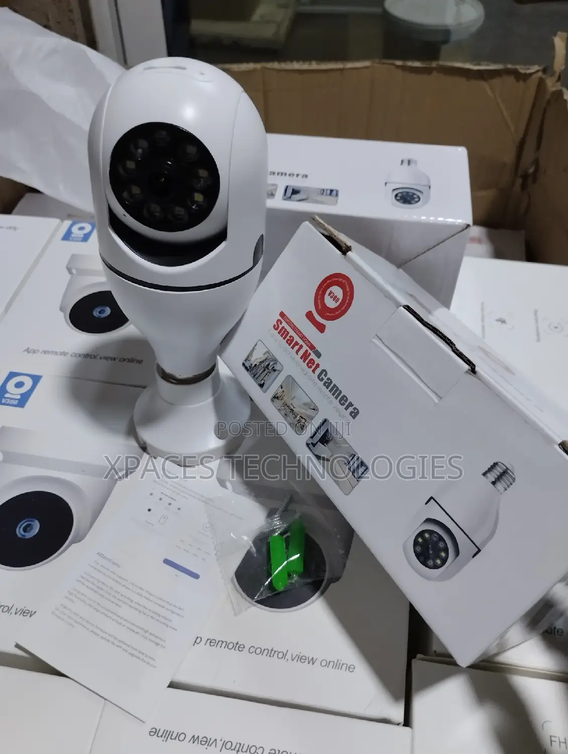 2mp Wireless Ptz Bulb Camera With Two Way Audio, V380 Pro