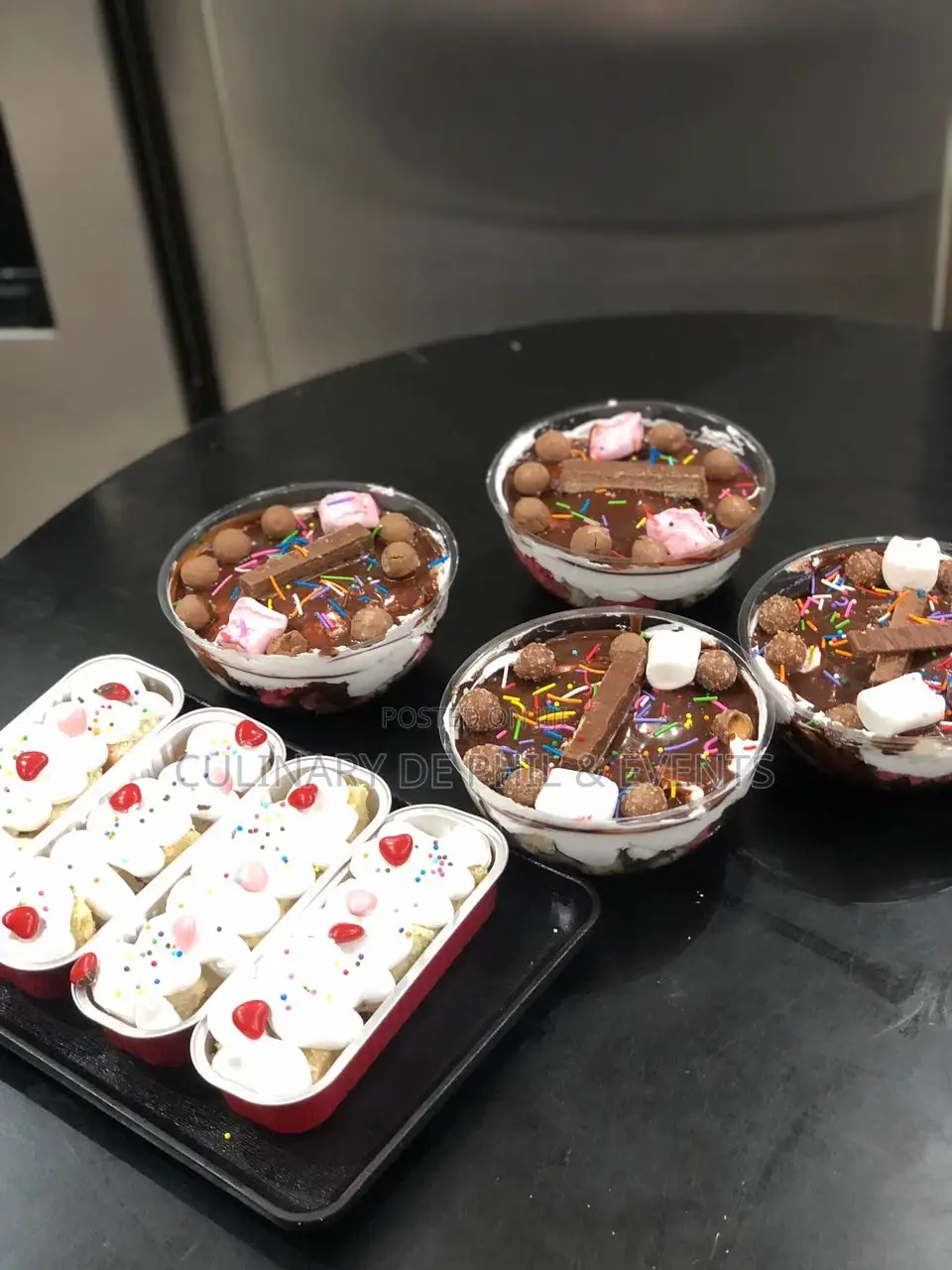 Cake in Bowls