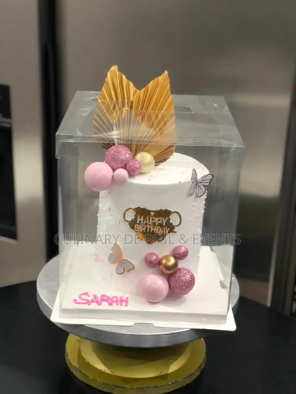 White and Pink Cake