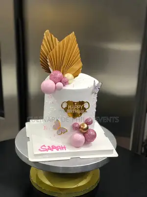 White and Pink Cake