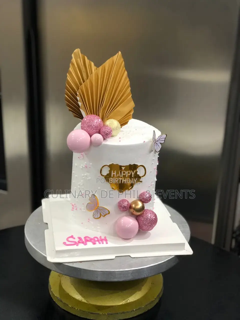 White and Pink Cake