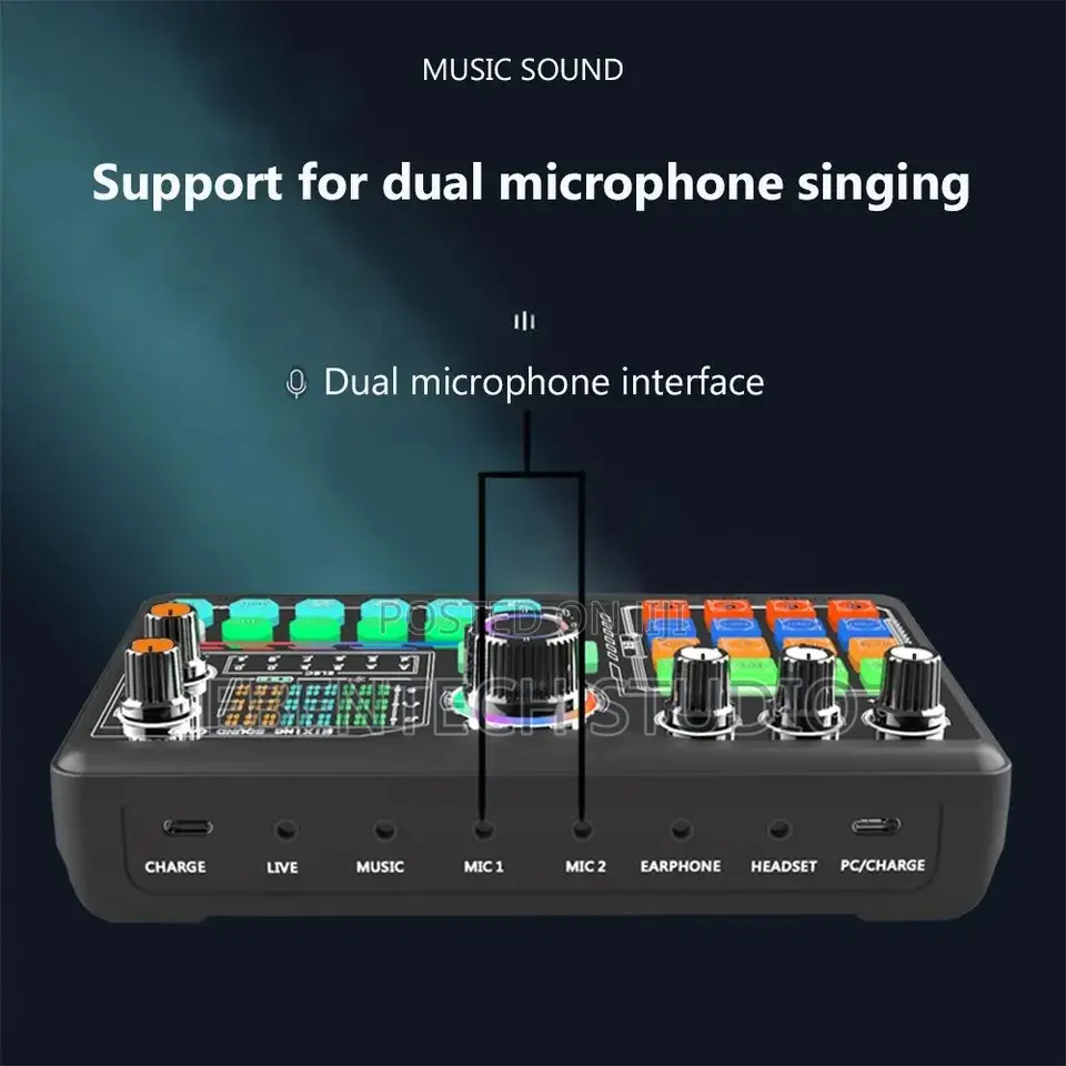 Zealsound Podcast Microphone and Sound Kit With Sound Card
