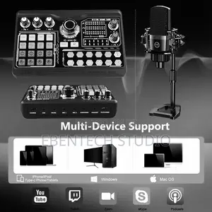 Zealsound Podcast Microphone and Sound Kit With Sound Card